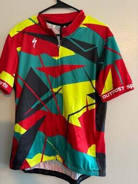 Specialized Outpost Sports Abstract Geometric Cycling Jersey XXL
